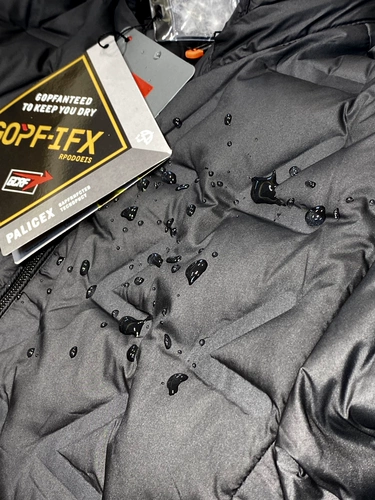 Дорожный бархатный зимний легкий водонепроницаемый мужской пуховик