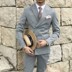2017 Hàn Quốc new England phù hợp với phù hợp với nam giới thời trang đôi ngực nhỏ phù hợp với chú rể với quần áo thời trang triều Suit phù hợp