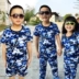 Trẻ em của ngụy trang trường tiểu học và trung học sinh viên đào tạo huấn luyện quân sự ngụy trang phù hợp với nam giới và phụ nữ quần áo trẻ em đồng phục trang phục mùa hè trại áo trẻ em Trang phục