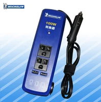 Bộ chuyển đổi ổ cắm điện biến tần xe hơi Michelin USB100W 12 v đến 220v - Âm thanh xe hơi / Xe điện tử loa sub ô tô