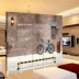 Tường gạch gỗ châu Âu nền màn hình gấp phân vùng thời trang phòng khách lối vào cà phê thanh video YY neo - Màn hình / Cửa sổ Màn hình / Cửa sổ