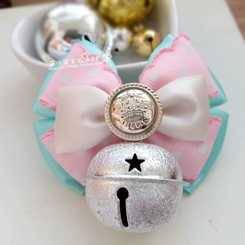 Колокольчик ручной работы, милый чокер для принцессы, аксессуар, ожерелье, домашний питомец, кот