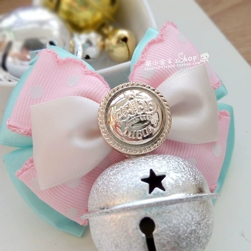 Колокольчик ручной работы, милый чокер для принцессы, аксессуар, ожерелье, домашний питомец, кот