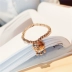 Sen Hàn Quốc Thời trang Hàn Quốc Vòng tay hạt đàn hồi Thiết kế nữ ngọt ngào Thép Titan Niche Blessing Long Life Khóa Bracelet - Vòng đeo tay Clasp