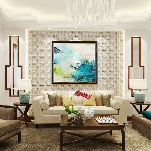 Американское мозаичное телевидение Фоновое настенное шкаф шкаф