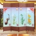 Vách ngăn thời trang phòng khách gấp màn hình hiện đại tối giản hai mặt gỗ rắn di chuyển Trung Quốc vải gấp phòng ngủ hiên - Màn hình / Cửa sổ Màn hình / Cửa sổ
