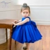 Trẻ em mới ăn mặc công chúa váy kho báu hiệu suất màu xanh quần áo studio ảnh quần áo bé hoa cô gái sinh nhật sinh nhật đầm thời trang đẹp cho bé gái Váy trẻ em