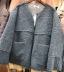Mùa thu và mùa đông mới Hồng Kông hương lỏng phiên bản Hàn Quốc của túi lớn giả lông cừu dày cổ tròn áo khoác nữ áo len