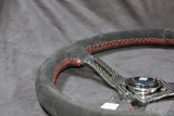 Нарди в форме вогнутой изгибающей рамы 14 -дюймовый 350 мм Поверните меховое углеродное волокно Трехмерное рулевое колесо модификации