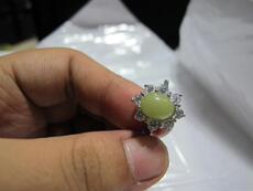 Украшения на руку 古玩杂项古董收藏 夜光宝石老戒指一枚 趣味藏品珍品精品收藏