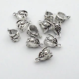 Смешанные модели/одиночная древняя серебряная перфорация, висящая голова головы, чтобы развернуть аксессуары ретро-ретро-8 айбин DIY