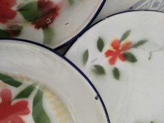 Чашка 怀旧老库存 80年代搪瓷盘 20公分浅盘 平盘一个