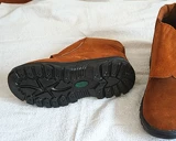 Трудовая обувь защитные электрические сварщики против vel -velvet кожаные туфли мужская стальная головка.