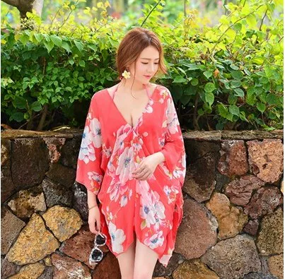 Swimwear, tea cup, supporting set, plus size, 4 piece set