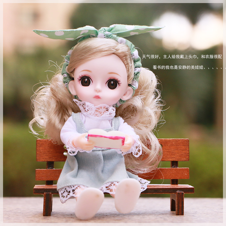 16 cm búp bê mô phỏng búp bê BJD phù hợp với doanh cô gái nhỏ món quà đồ chơi nhà chơi búp bê mới