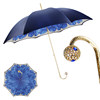 Golden Globe blue flower long umbrella