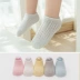 Vớ trẻ sơ sinh vớ mỏng bé trai và bé gái cotton trẻ em vớ ngắn lưới lưới bé vớ chống trượt tất mùa hè - Vớ Vớ