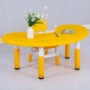 Bộ bàn ghế trẻ em nhựa nâng bàn mặt trăng bé học tập hình cung lưỡi liềm bàn mẫu giáo bàn bán tròn dày bàn học cho be lớp 1