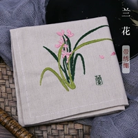 Орхидея хлопка и белье (с вышивкой)