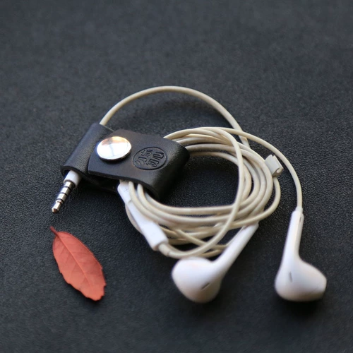 [Не забудьте оригинальное сердце] Оригинальный кабель кожаных наушников ручной работы вокруг Tangers Tangers Data Line