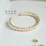 Браслет, медный золотой аксессуар ручной работы, DIY, золото 14 карат