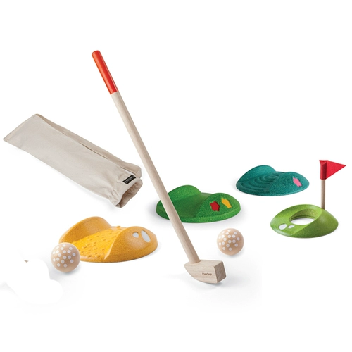 Thai Plantoys Mini Golf Set Set Openoor Sports Movement Деревянные спортивные игрушки