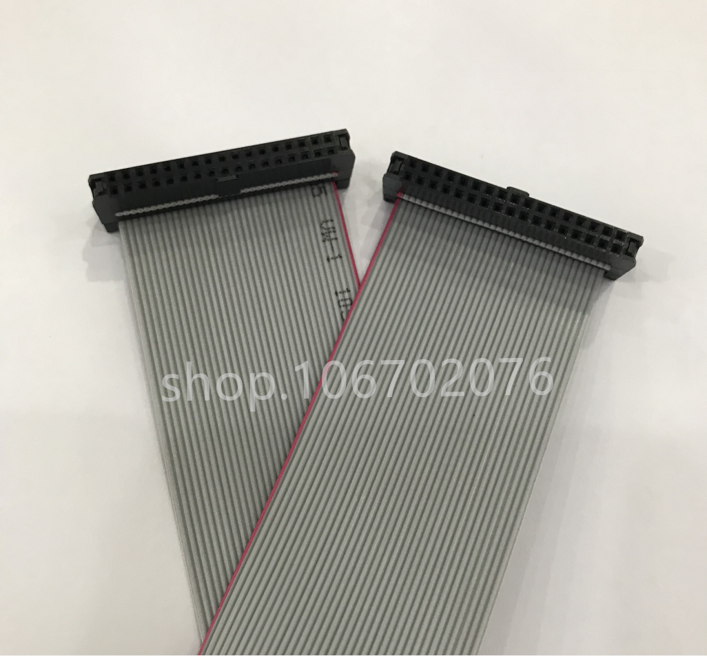 Pitch 2 0mm FC-34P Double headline 34pin pin JTAG connecting line AVR Download line IDC grey flat cable