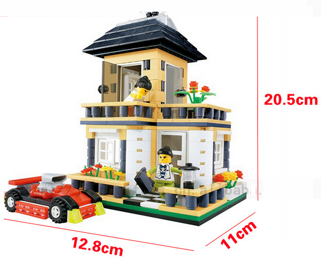 樂高積木拼裝別墅3d立體拼圖房子拼插塑料玩具兒童早教益智禮物