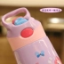 Phim hoạt hình trẻ em Hàn Quốc sippy cup sáng tạo 304 trường tiểu học thép không gỉ nam và nữ cốc di động cốc chống rò rỉ - Tách bình đun nước giữ nhiệt Tách