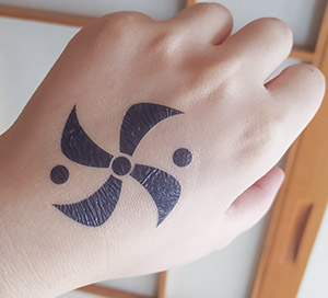 On The Face Of Undead Sichuanghost Extinguish Blade of cos Tattoo stickers Fall Woman Mysterious Close A rabbit  Thorough nothing Ichiro charcoal cure Lang You bean