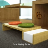 Кошачья полка полки для собачьей чаши полки вивипет наклона наклона керамика керамика двойная миска твердый деревянный обеденный стол для собачьего корма для кошачьего миска кошка миска