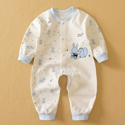 Детское хлопковое боди для новорожденных, хлопковая куртка, детская одежда, осеннее