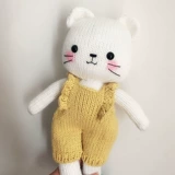 Плетеная трикотажная кукла, подарок на день рождения, сделай сам, кот