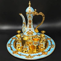 Чайный сервиз, эмаль, набор бокалов, антикварная креативная карманная фляжка для домашнего использования, китайский стиль