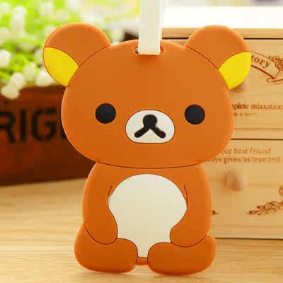 阮林芬 必备时尚箱包可爱卡通pvc软胶行李牌吊牌 立体软胶行李牌