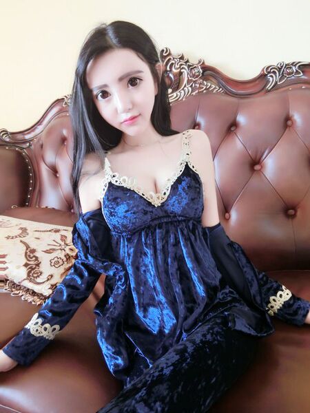 Imported daily pajamas fall sexy lace small