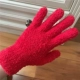 Большая красная мягкая хлопчатобумажная перчатка