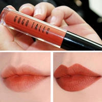 Gogo tales mờ lip glaze non-stick cup lip color bean paste pumpkin color Orange long-water liquid liquid lipstick - Son bóng / Liquid Rouge 	son bóng estee lauder pure color envy