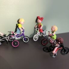 Игрушка 捡漏清仓迷你儿童仿真自行车玩具手指自行车摆件可爱别致收藏几个