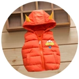 Детский осенний демисезонный жилет, детская бархатная кепка с пухом, детская одежда