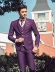 Cho thuê phù hợp với Hàn Quốc phiên bản của Tây trang trí máy chủ tiệc hiệu suất ăn mặc tím ảnh nhiếp ảnh quần áo nam