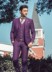 Cho thuê phù hợp với Hàn Quốc phiên bản của Tây trang trí máy chủ tiệc hiệu suất ăn mặc tím ảnh nhiếp ảnh quần áo nam Suit phù hợp