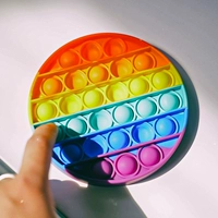 Радужная силиконовая логическая интеллектуальная познавательная игрушка, антистресс, защита от ожогов, логическое мышление, цветовое восприятие