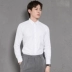 CSO xuân hè mới màu rắn trẻ trung đơn giản áo sơ mi nam dài tay Slim phiên bản Hàn Quốc kinh doanh nhẹ sơ mi trắng - Áo Áo