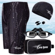 Bơi đầy đủ thiết bị quần bơi bể bơi kính bơi mũ nam phù hợp với đồ bơi nam phù hợp với thủy triều bơi một bộ đồ