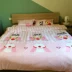 gia đình 1,8 cartoon bốn chăn trên một mảnh duy nhất của lanh ba mảnh 1,2 mét ký túc xá đơn trải giường 1,5m - Khăn trải giường Khăn trải giường