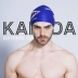 Kaisida Kaisida silicone mũ bơi nam và nữ in thời trang bảo vệ tai người lớn chống nước cá mập mát màu xanh đen Mũ bơi