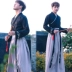 Han và triều đại Tang gốc Hanfu của nam giới hàng ngày trở lại với phong cách cổ xưa cp những người yêu thích nạp phong cách Trung Quốc sinh viên công chúa cải thiện Qufu áo hoodie cặp Áo khoác đôi