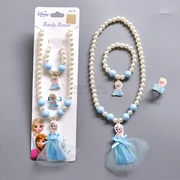 New Disney Ice Romance Aisha Blue Princess Đầm trẻ em Vòng tay Ring Ring Baby Girl Gift - Nhẫn