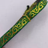 1 см Национальный горячий золотой кружевной шлюжок вспомогательный материал цветущий расцветает вышиваемая ремешок.